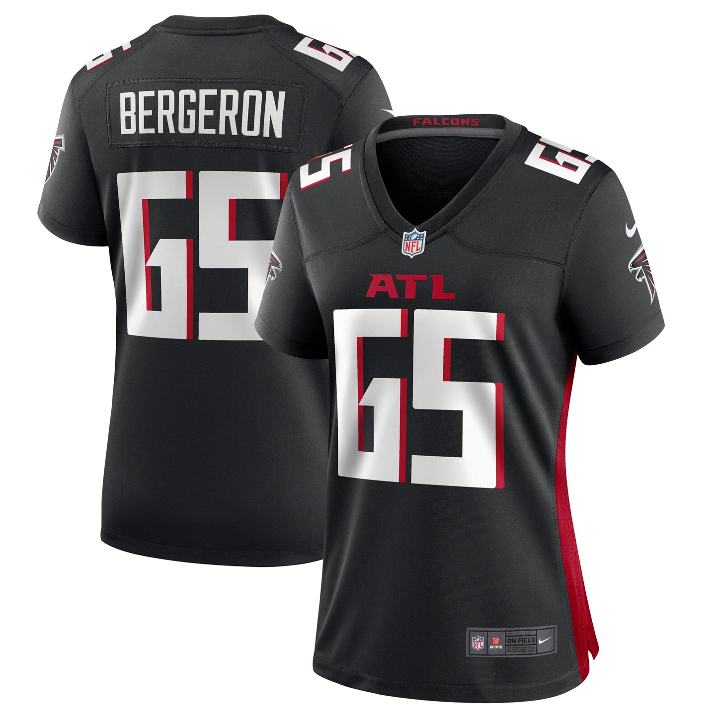 Matthew Bergeron Atlanta Falcons Nike Women's Team Game Jersey - Black