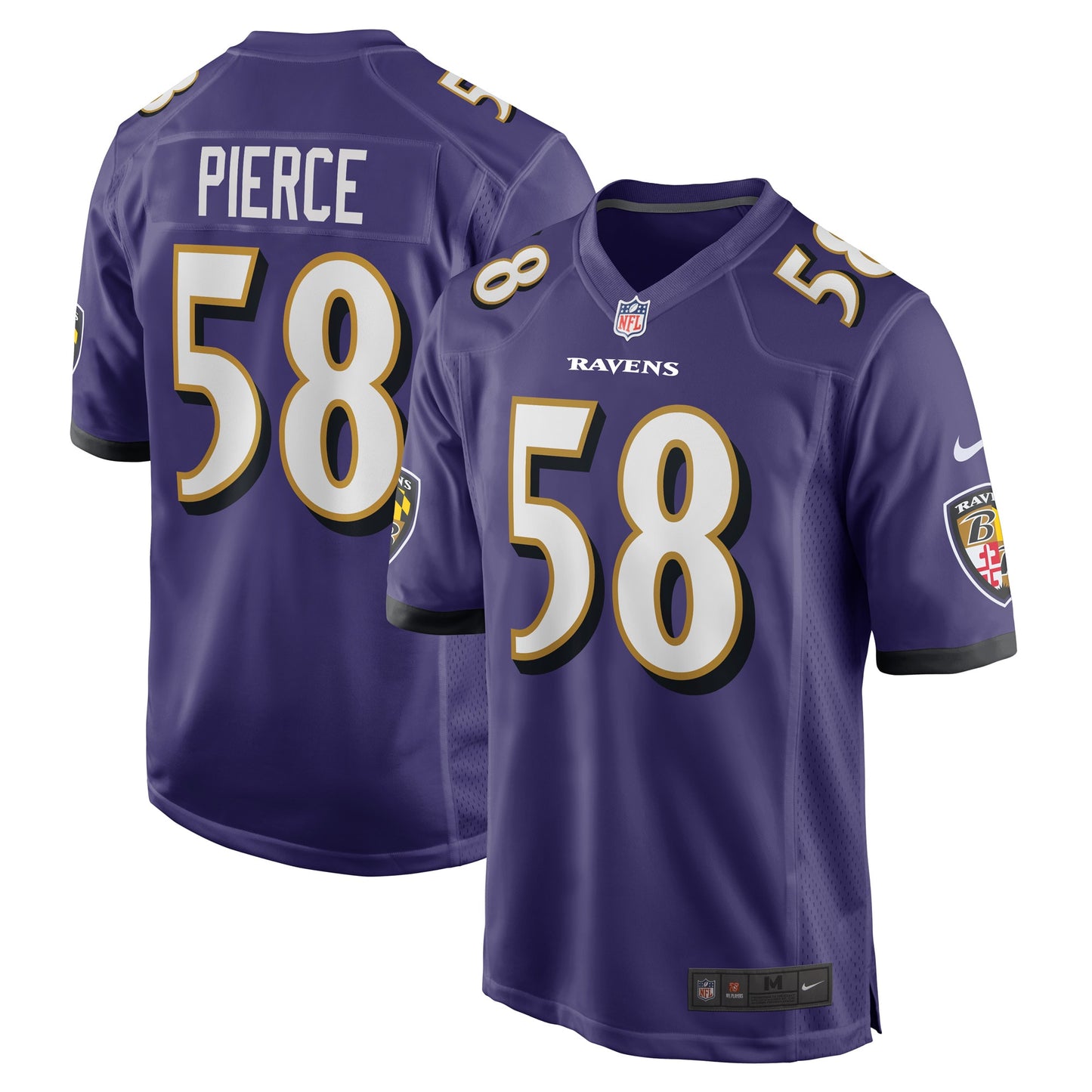 Michael Pierce Baltimore Ravens Nike Game Jersey - Purple