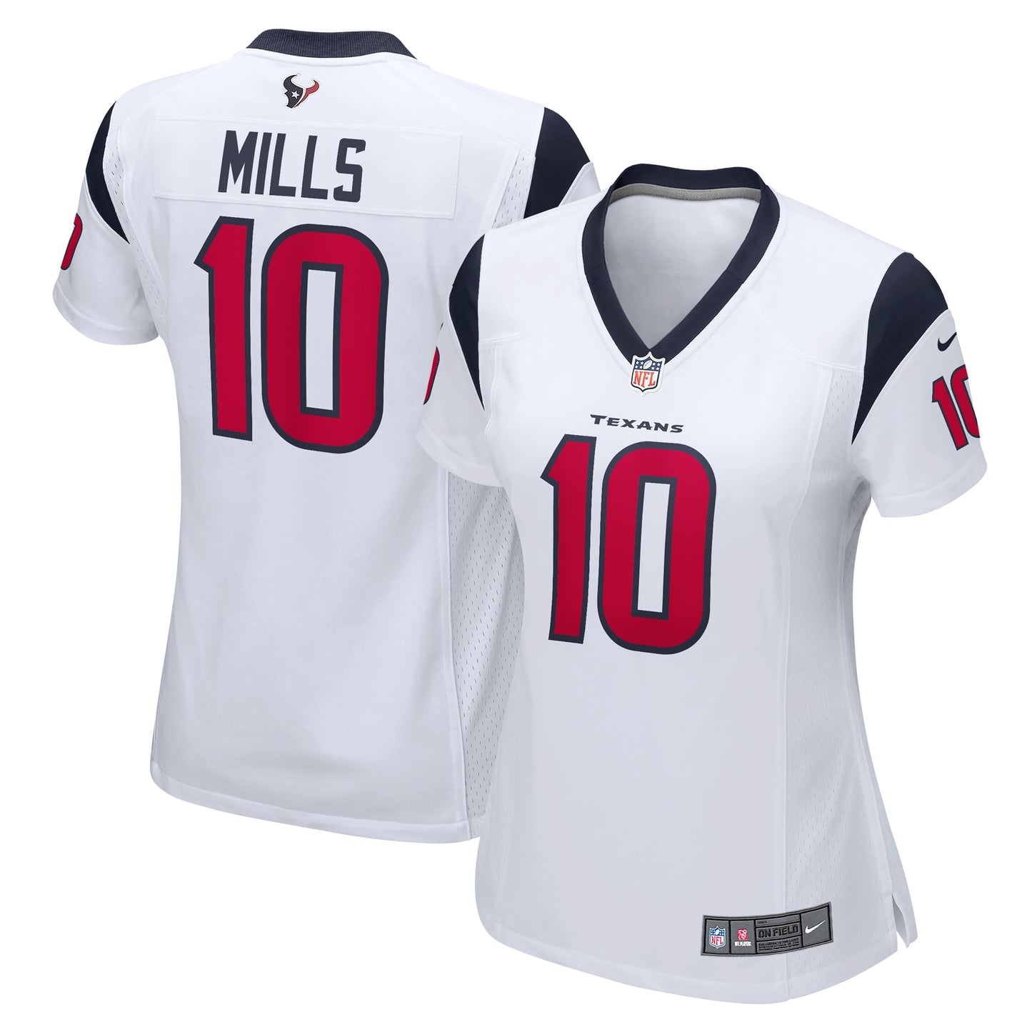 Davis Mills Houston Texans Nike Women's Game Player Jersey - White