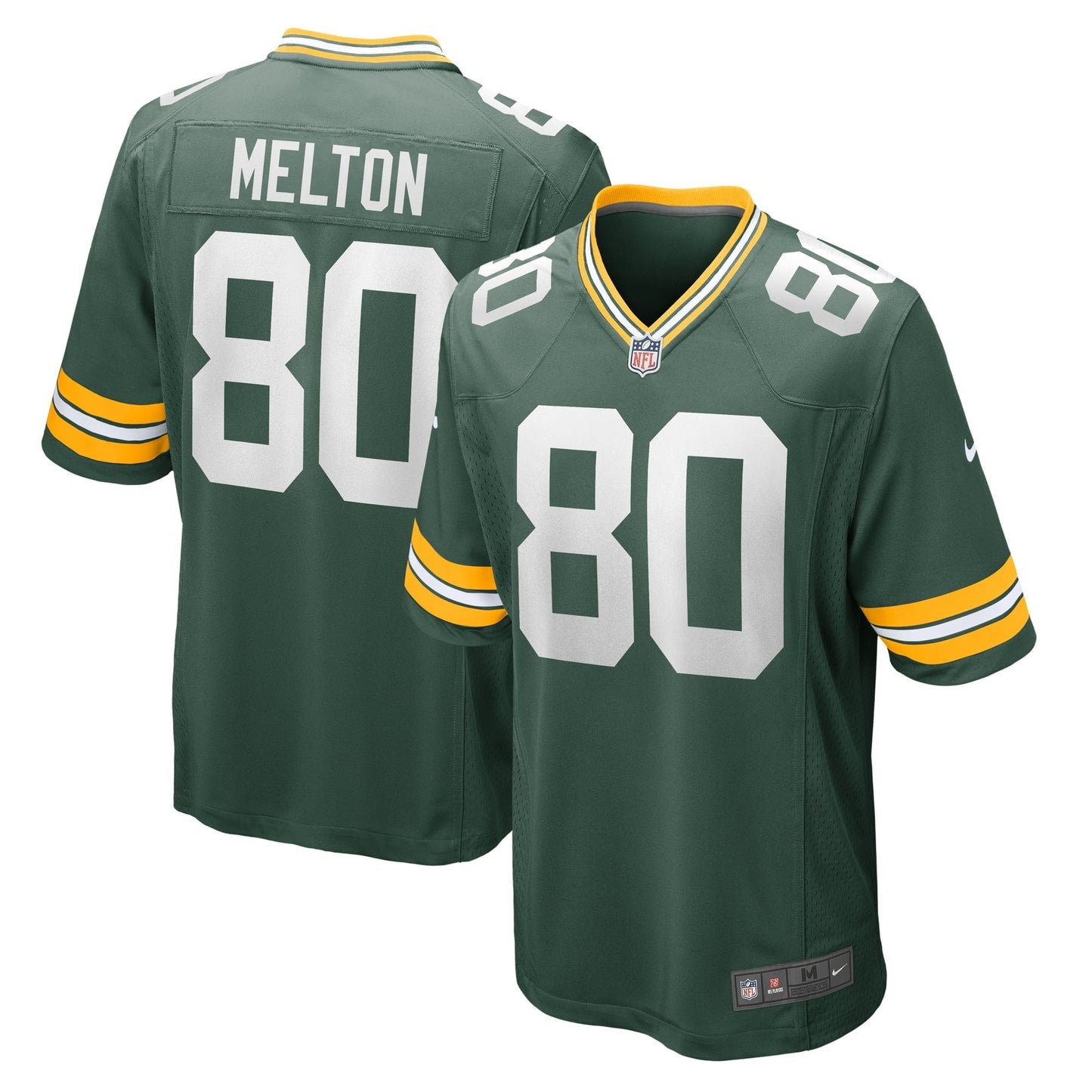 Men's Nike Bo Melton Green Green Bay Packers Home Game Player Jersey