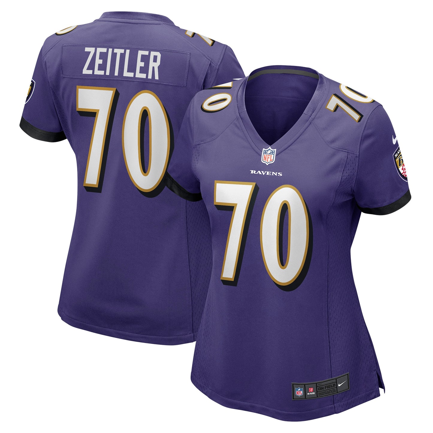 Kevin Zeitler Baltimore Ravens Nike Women's Game Jersey - Purple