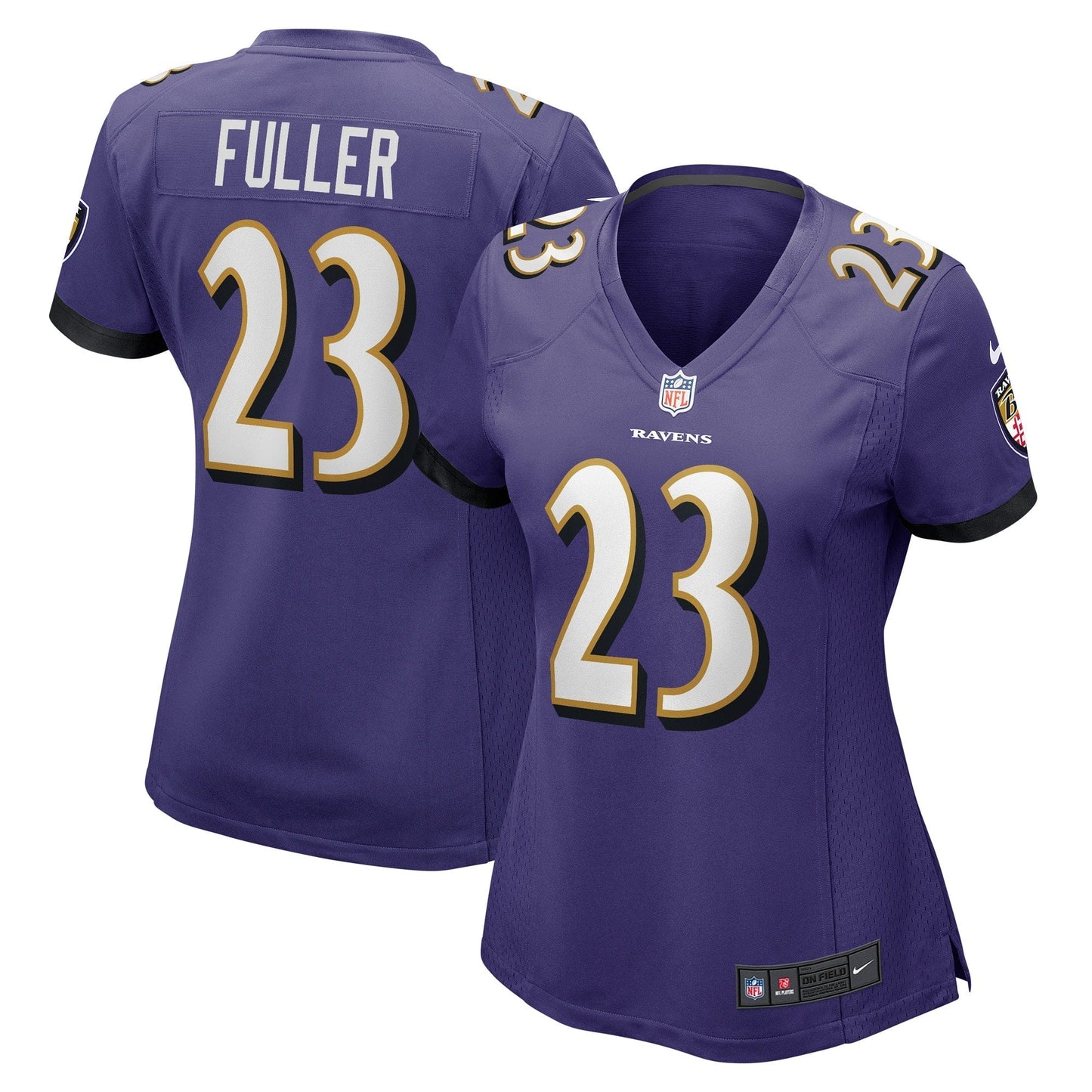 Women's Nike Kyle Fuller Purple Baltimore Ravens Game Player Jersey