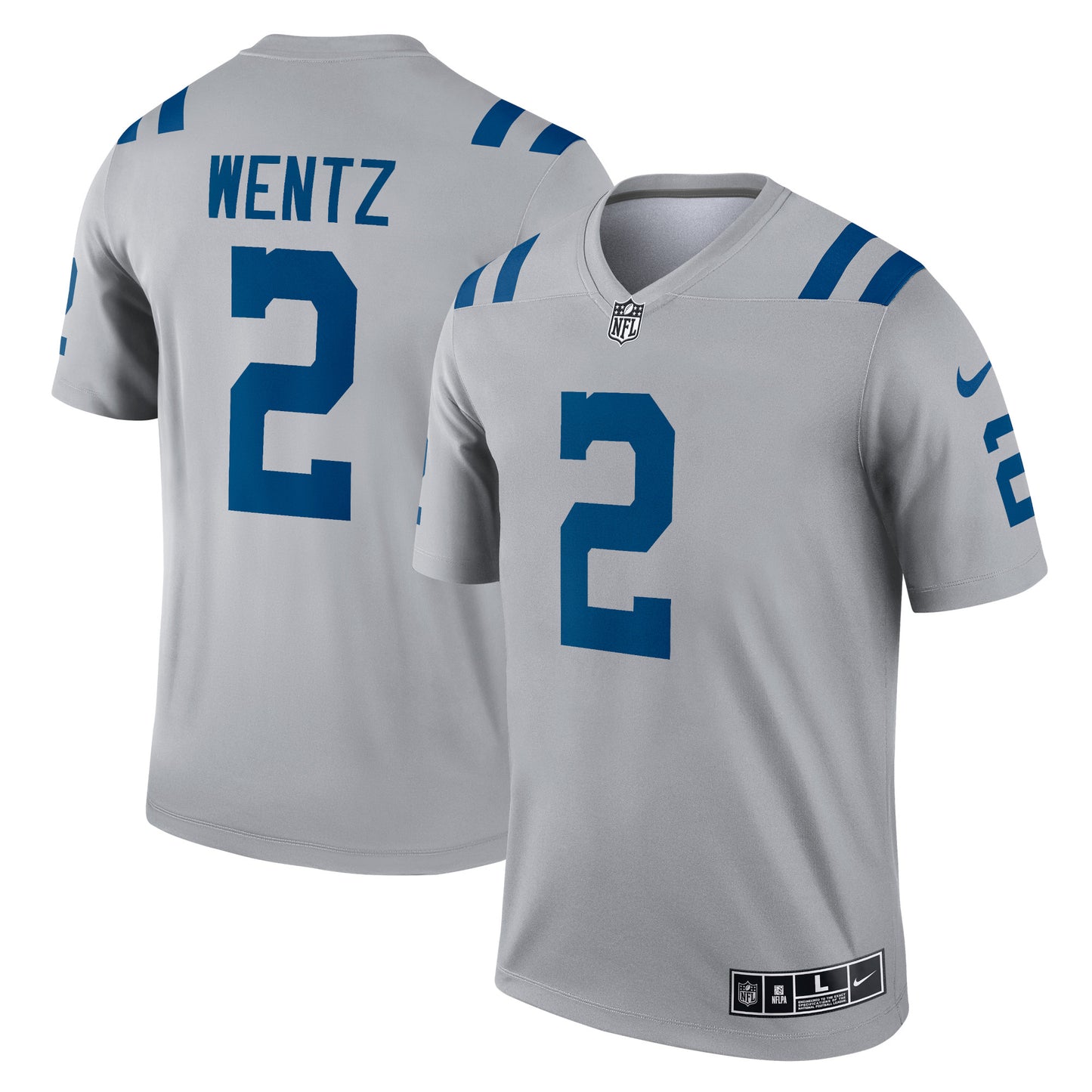 Carson Wentz Indianapolis Colts Nike Inverted Legend Jersey - Gray